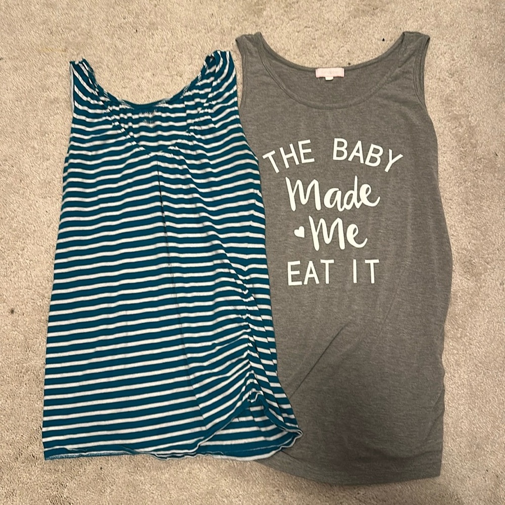 Maternity tank top bundle, size medium.